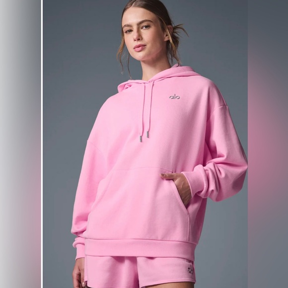 ALO Yoga | Sweaters | Alo Yoga Pink Accolade Hoodie | Poshmark
